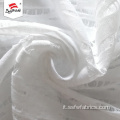 Tessuto jacquard bianco 100% poliestere per abito